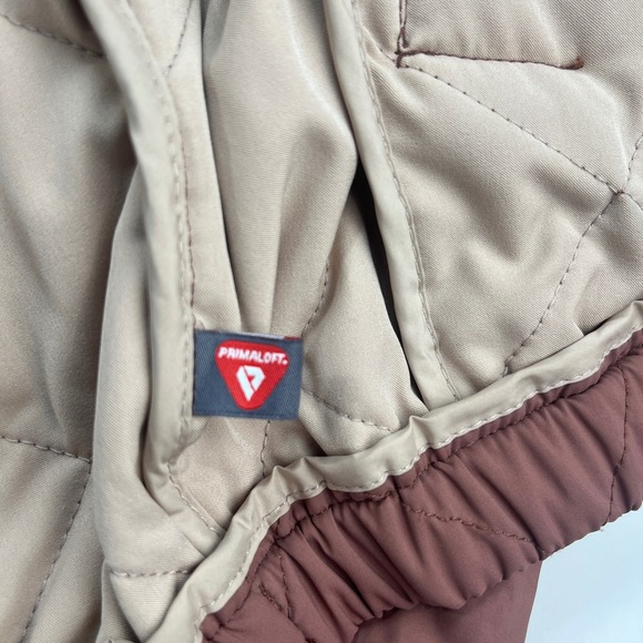 Vuori Echo Insulated Bomber Jacket Womens Terracotta Quilted Puffer sz M/L *Read - Picture 5 of 16